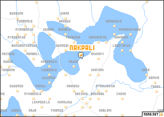 map of Nakpali