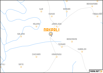map of Nakpali