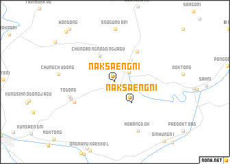 map of Naksaeng-ni