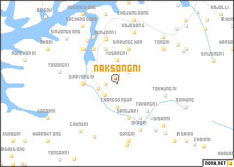 map of Naksŏng-ni