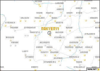 map of Nakyenyi