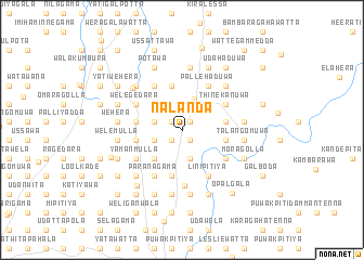 map of Nalanda