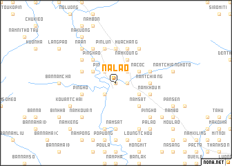 map of Na Lao