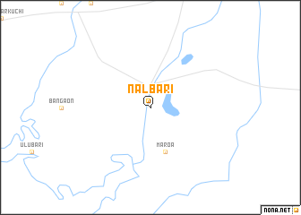 map of Nalbāri