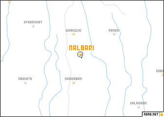 map of Nalbāri