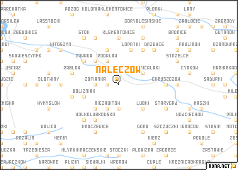 map of Nałęczów