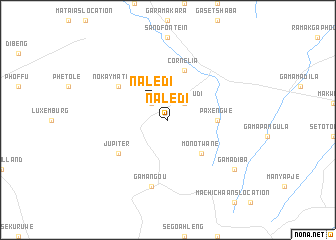 map of Naledi