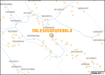 map of Nāleshgarūn-e Bālā