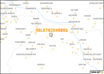 map of Na‘l-e Tāzehābād