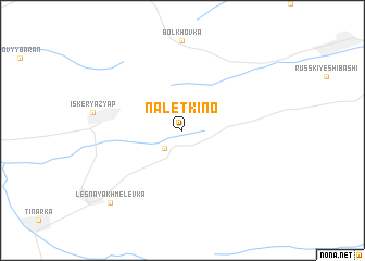 map of Nalëtkino