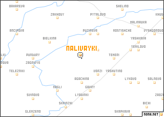 map of Nalivayki