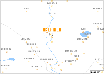 map of Nalkkila