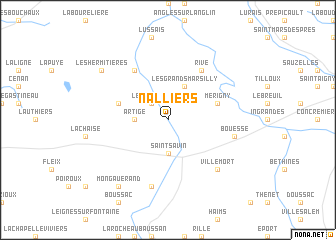 map of Nalliers