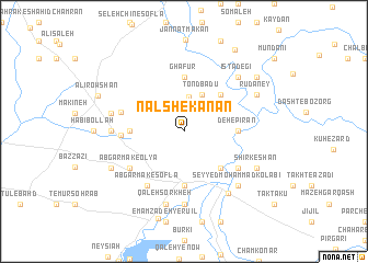 map of Na‘l Shekanān