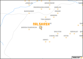 map of Nāl Shīreh