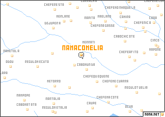 map of Namacomélia