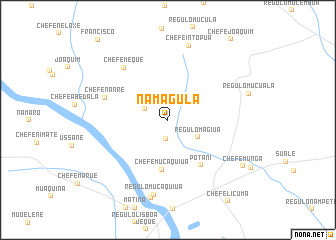 map of Namagula