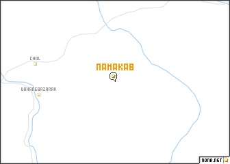 map of Namak Āb