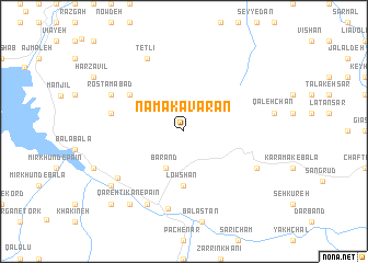 map of Namak Āvarān