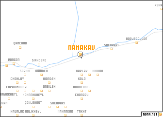 map of Namak Āv