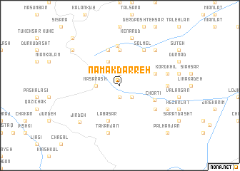 map of Namak Darreh