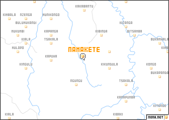 map of Namakete