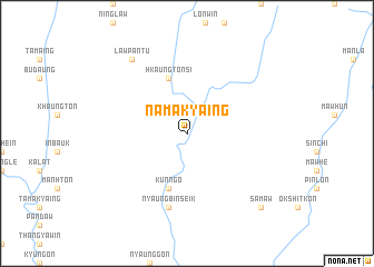 map of Namakyaing