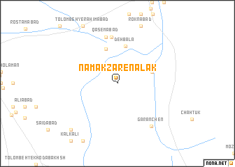 map of Namakzār-e Nālak