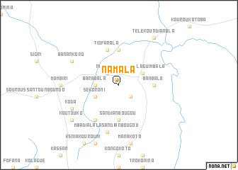 map of Namala