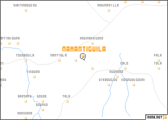 map of Namantiguila