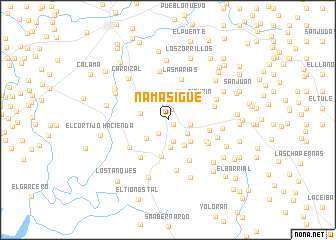 map of Namasigüe