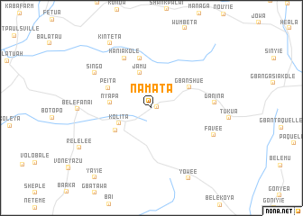 map of Namata