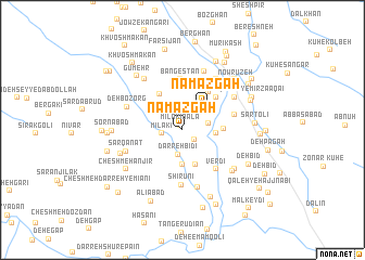 map of Namāzgah