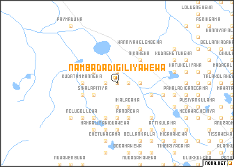 map of Nambadadigiliyawewa