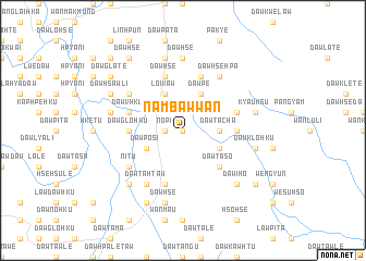 map of Nam-baw-wān