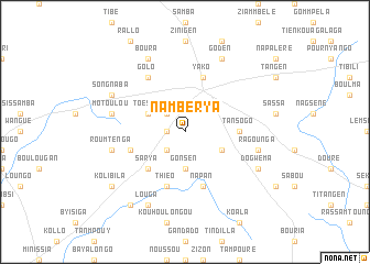 map of Nambèrya