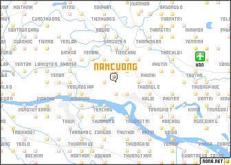 map of Nam Cường