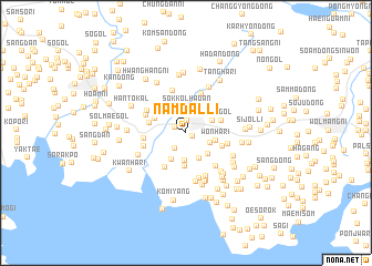 map of Namdal-li