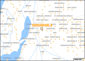 map of Nāmdārwāla