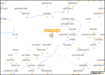 map of Nam Giòn