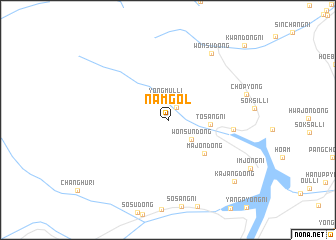 map of Nam-gol