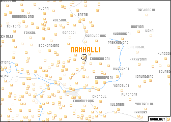 map of Namhal-li