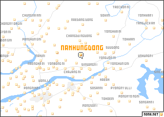 map of Namhŭng-dong