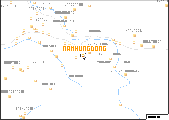 map of Namhŭng-dong