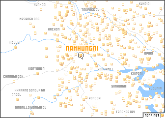 map of Namhŭng-ni