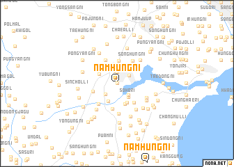 map of Namhŭng-ni