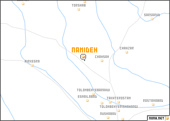 map of Namīdeh