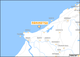 map of Namimatsu