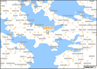 map of Nami-ri