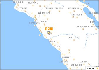 map of Nami